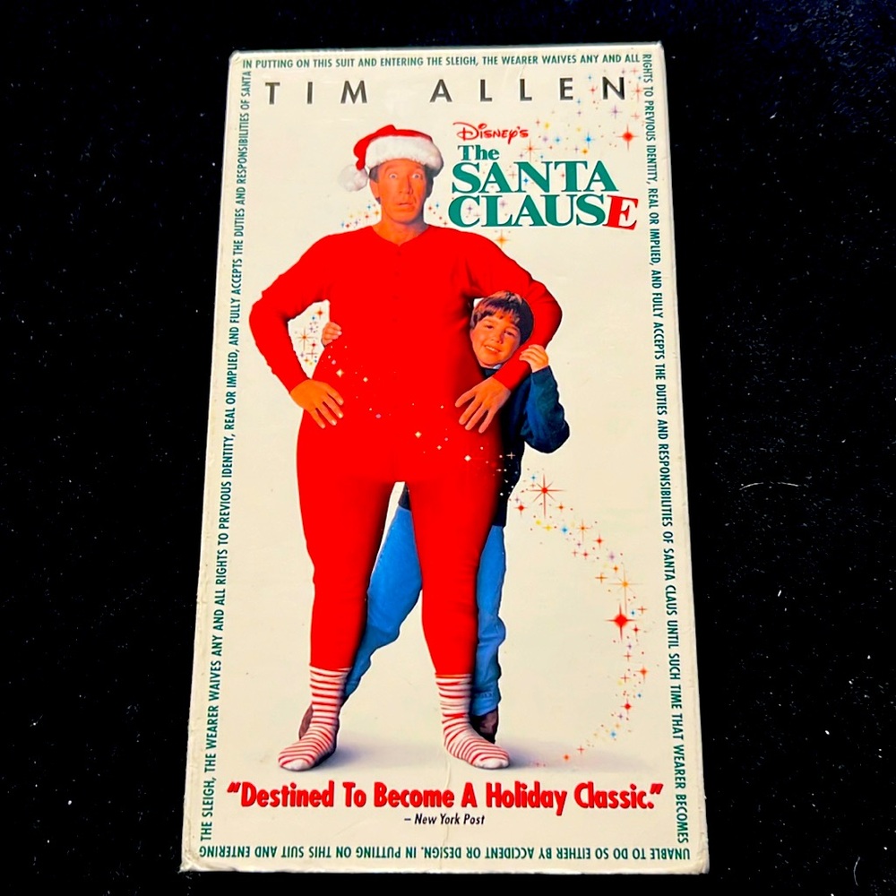🌞 Disney The Santa Clause starring Tim Allen VHS tape for VCR PG 97 min